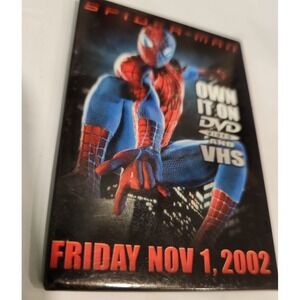 SPIDERMAN 2002 Vintage Promotional Movie Pin 019 Button